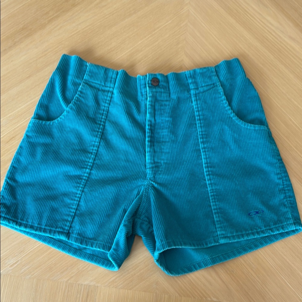 OP corduroy shorts. sz 36 turquoise